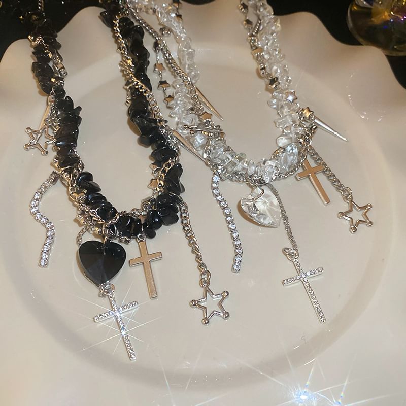 Pendant CZ Necklace Rhinestone