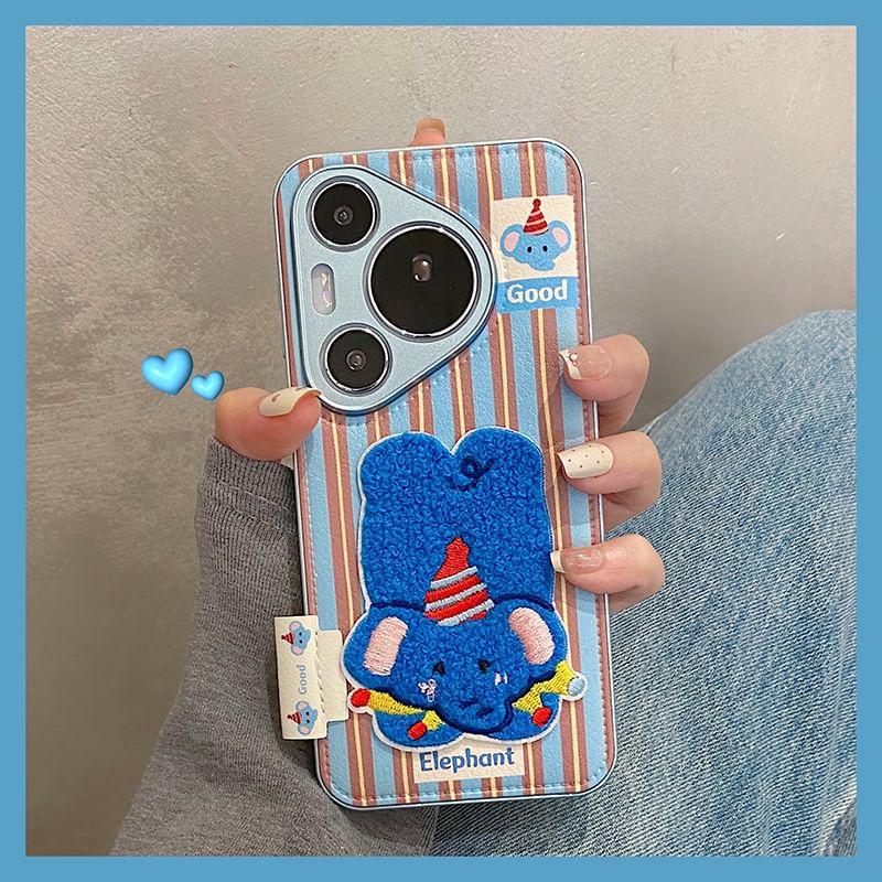 Phone Embroidered Dog Case