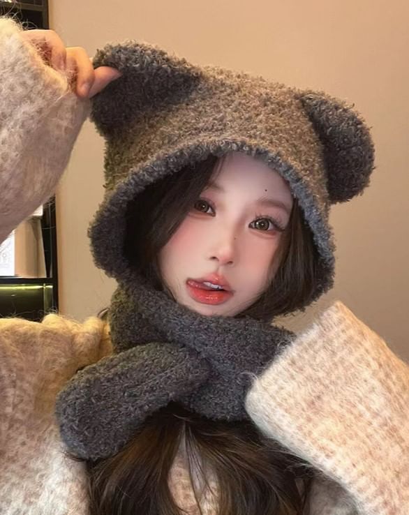 Bear Ear Balaclava Knit