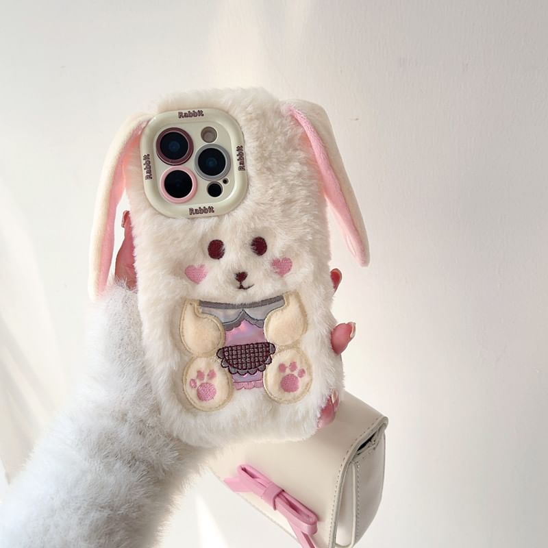Chenille Case Rabbit Phone