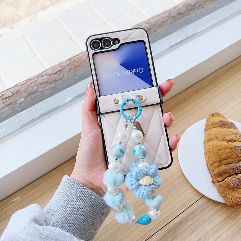 Strap Case Floral Phone