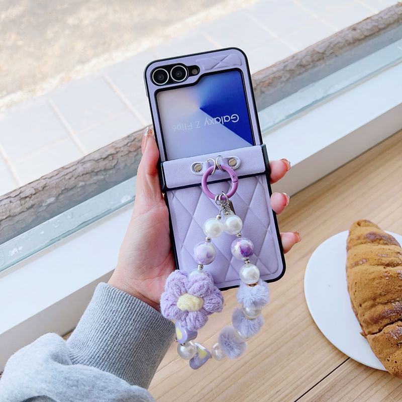 Strap Case Floral Phone
