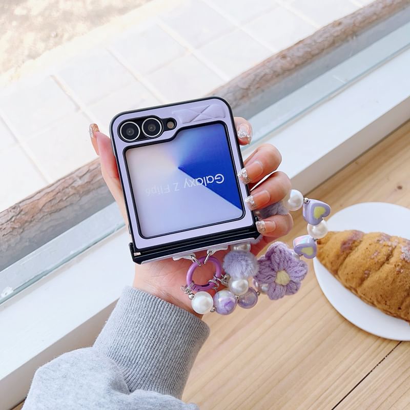 Strap Case Floral Phone