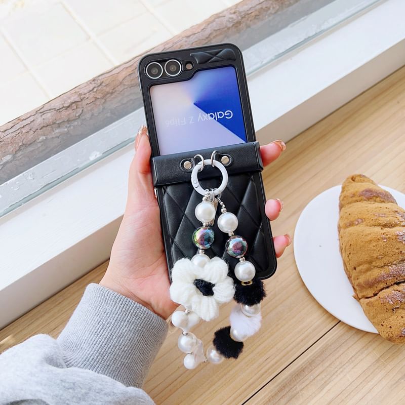 Strap Case Floral Phone