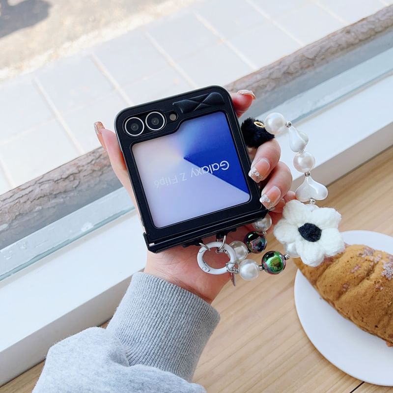 Strap Case Floral Phone