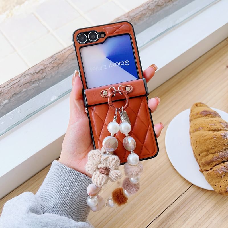 Strap Case Floral Phone