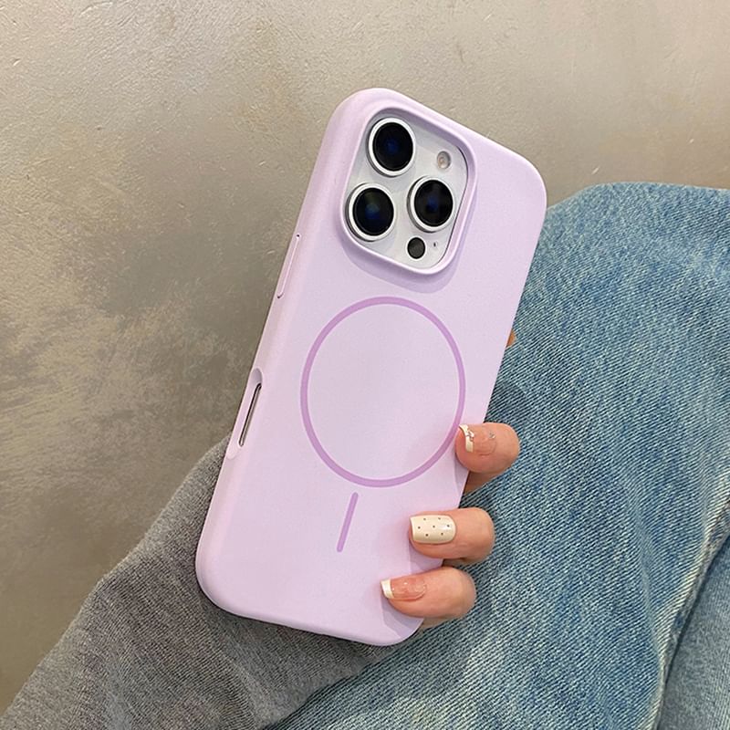 (Compatible with Phone MagSafe) Plain Magnetic Case