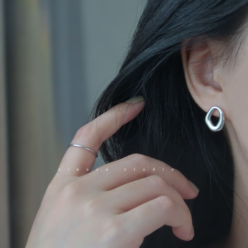 Stud Silver S925 Irregular Earring Sterling