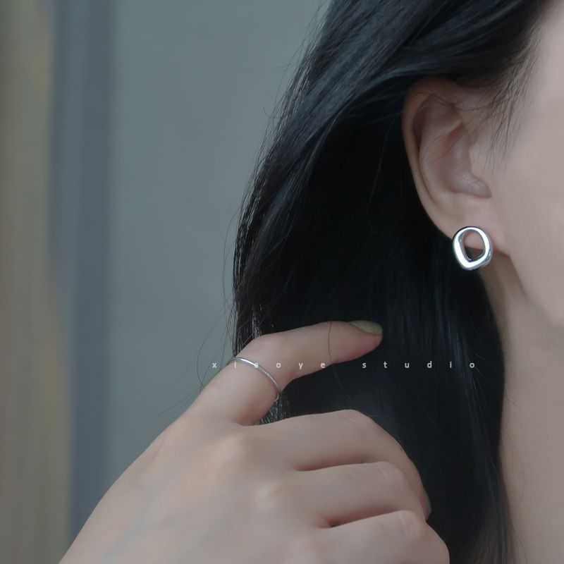Stud Silver S925 Irregular Earring Sterling