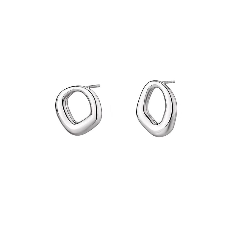 Stud Silver S925 Irregular Earring Sterling