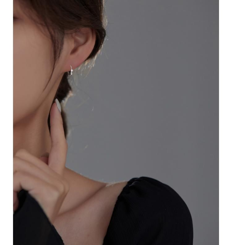 S925 Ear Star Sterling Earring Silver Cuff Huggie /