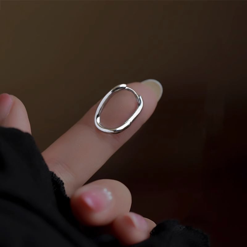 Hoop Alloy Earring Irregular