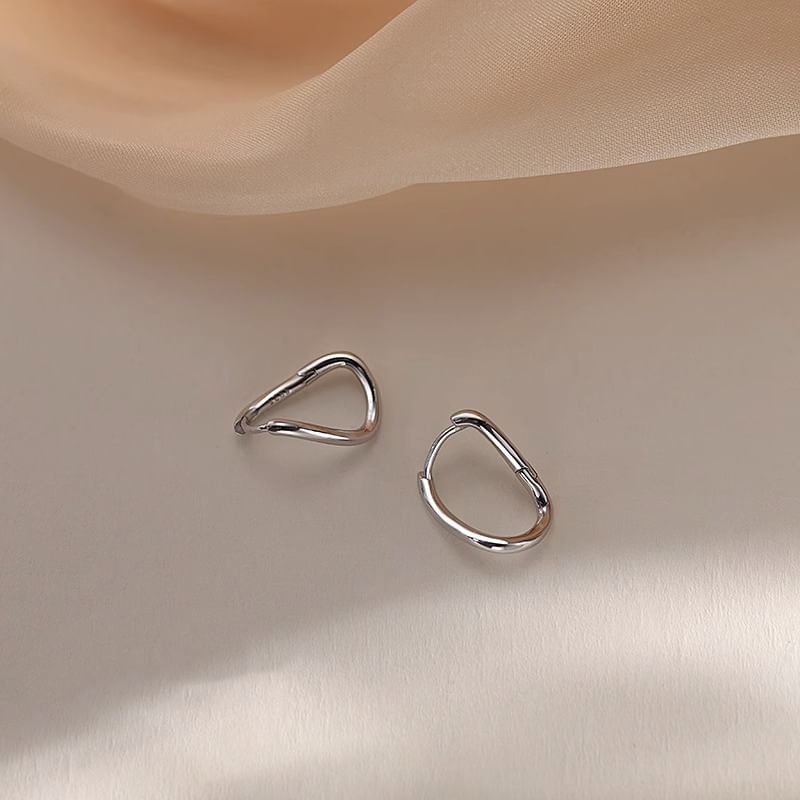 Hoop Alloy Earring Irregular