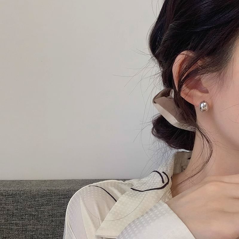 Alloy Polished Earring Stud