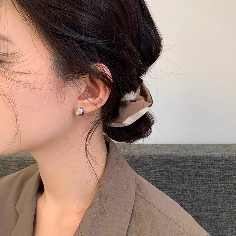 Alloy Polished Earring Stud