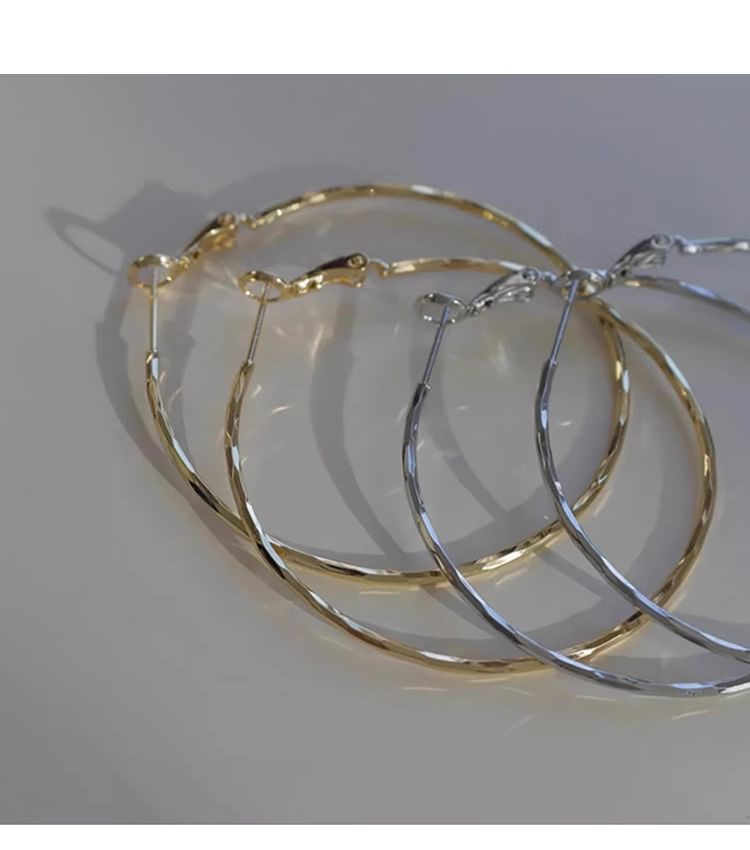 Earring Alloy Hoop
