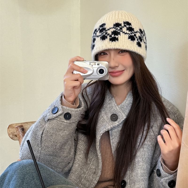 Beanie Patterned Knit