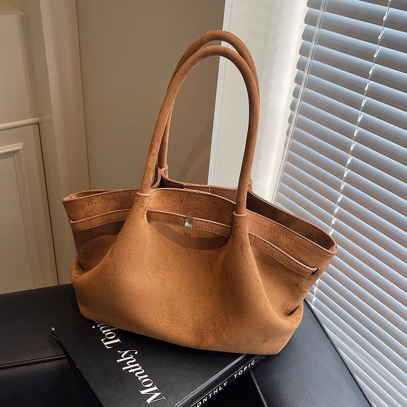 Faux Bag Suede Tote