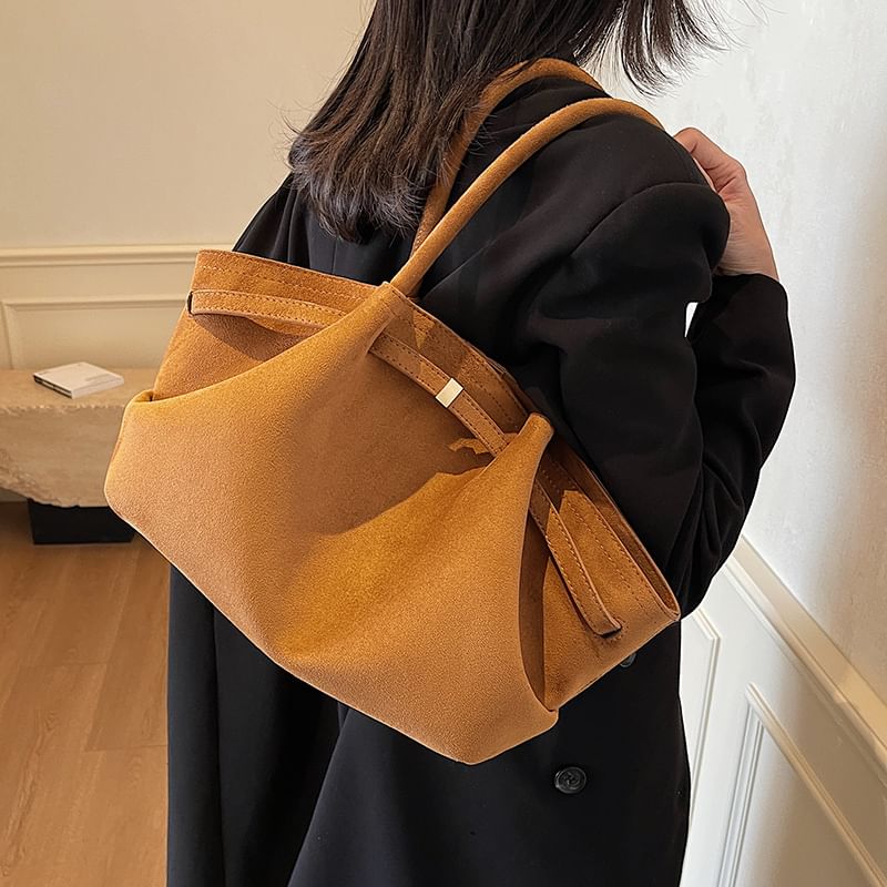 Faux Bag Suede Tote