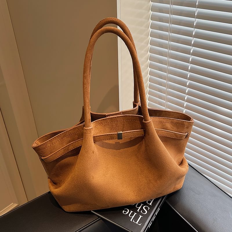Faux Bag Suede Tote