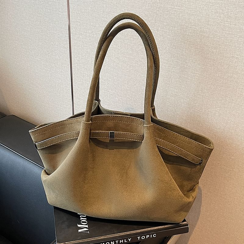 Faux Bag Suede Tote
