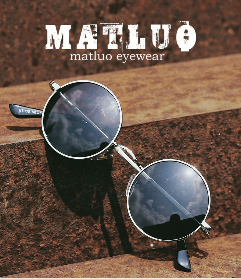 Frame Sunglasses Metal Round