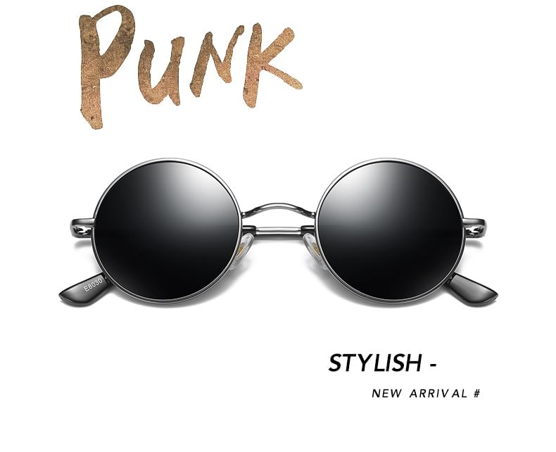 Frame Sunglasses Metal Round