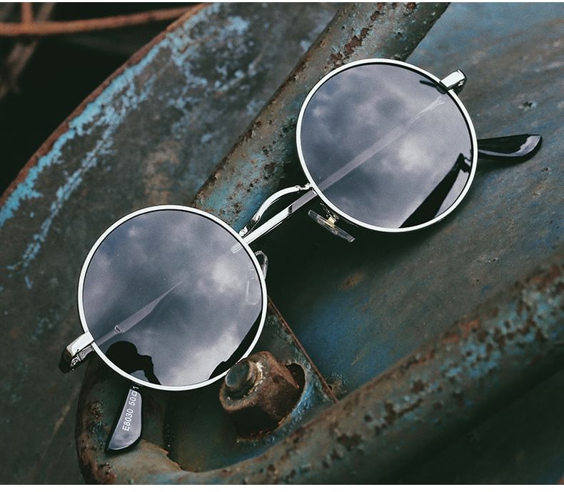 Frame Sunglasses Metal Round