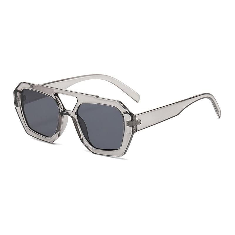 Geometric Sunglasses Bridge Double