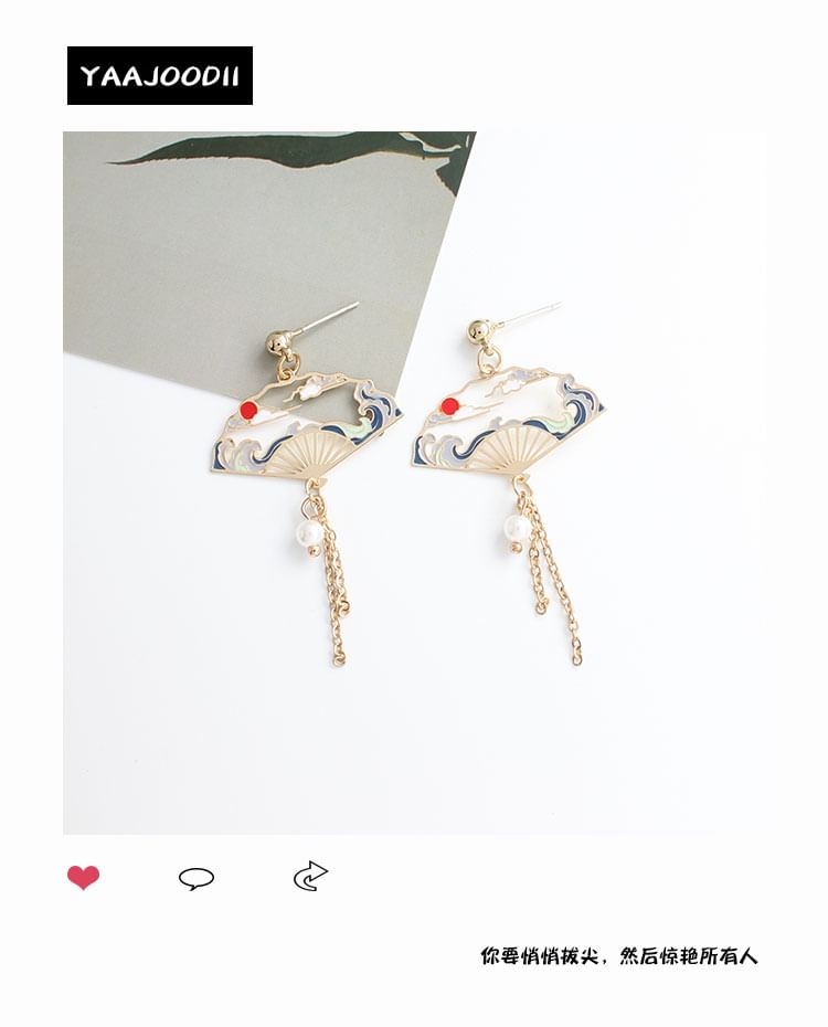 Earring Alloy Dangle Crane (Various Designs)