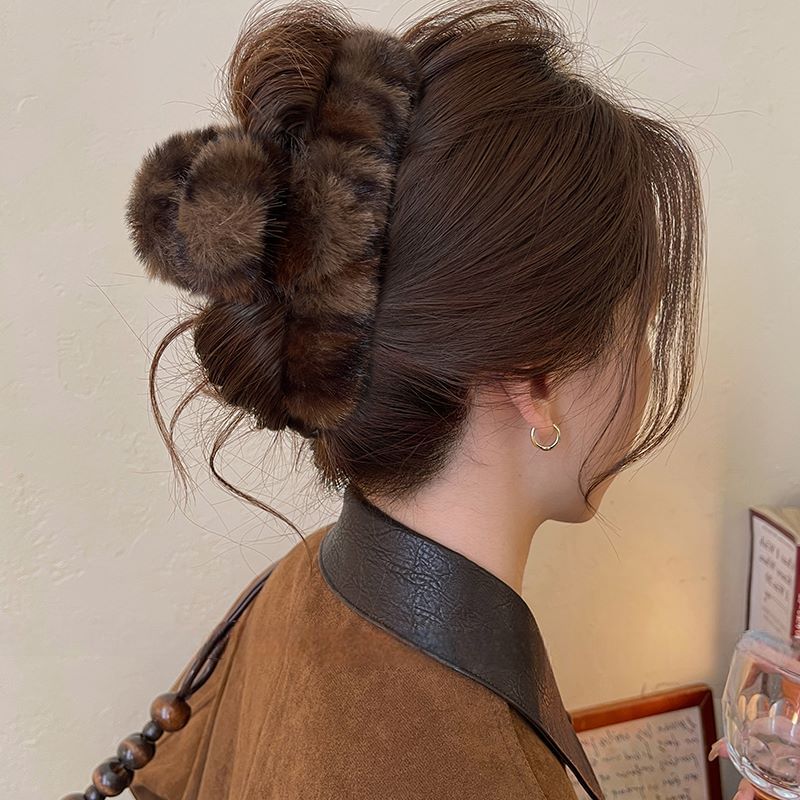Patterned Hair Leopard Claw Fur Faux