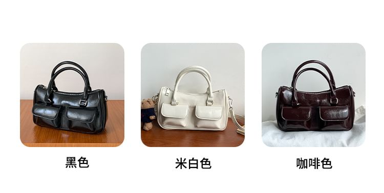 Crossbody Bag Leather Multi-Pocket Faux