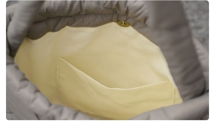 Drawstring Tote Plain Quilted Bag