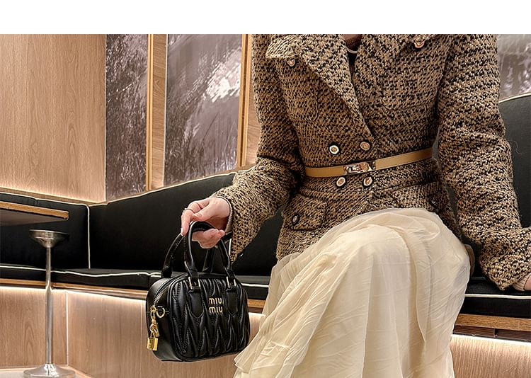 Leather Accent Faux Brogue Leopard Low Bow Panel Print Heel Pumps