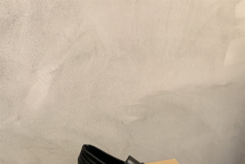 Patent Leather / Faux Penny Loafers