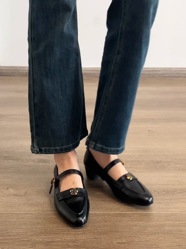 Mary-Jane-Pumps mit Blockabsatz
