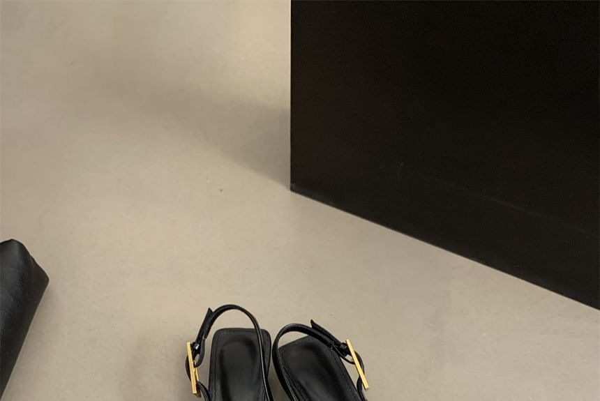 Heel Pointed Kitten Pumps Toe Slingback