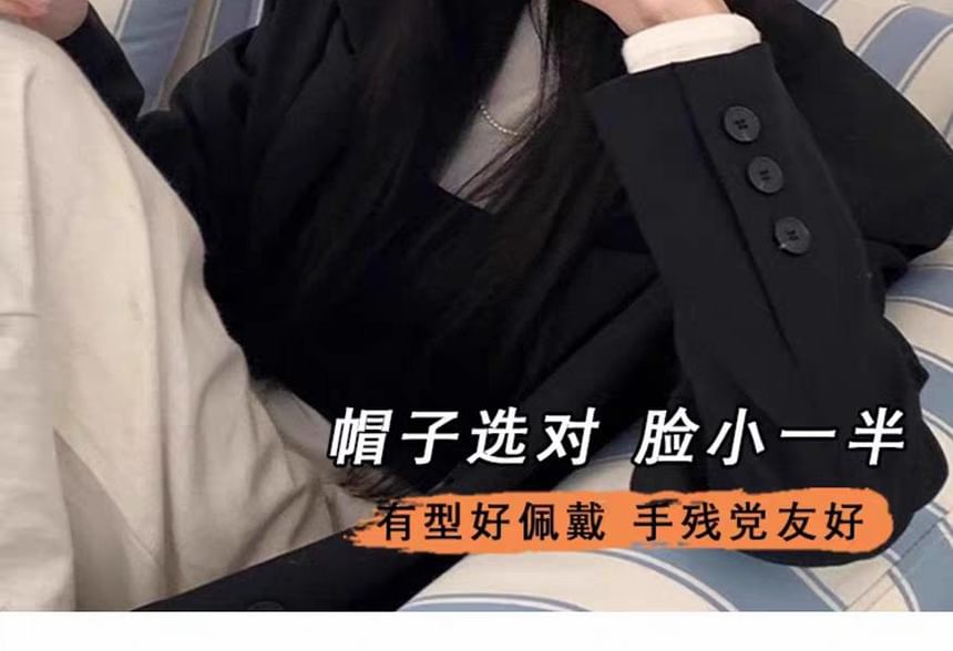 Diamond Beanie Knit Jacquard