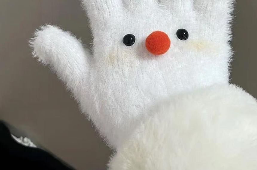 Fluffy Gloves Cartoon