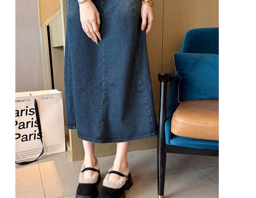 Jane Shoes Mary Square-Toe Platform Chunky Heel