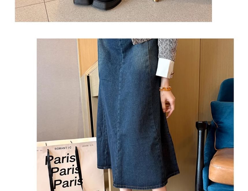 Jane Shoes Mary Square-Toe Platform Chunky Heel