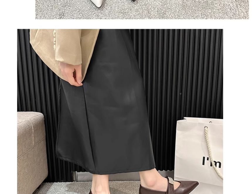 Heel Mary Chunky Buckled Shoes Jane Pointy