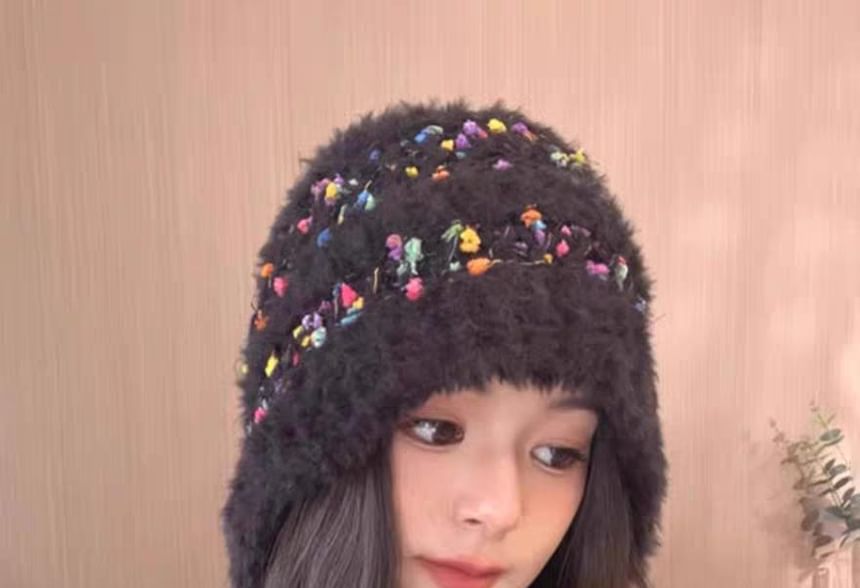Tie-Up Melange Beanie