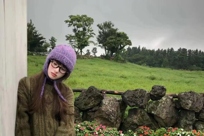 Earflap Melange Beanie