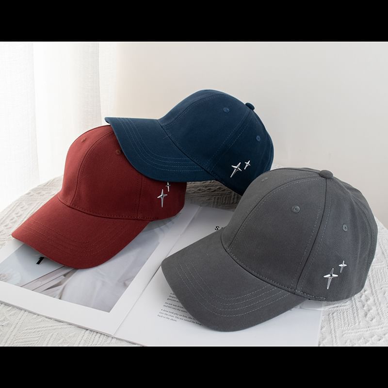 Baseball Star Cap Applique