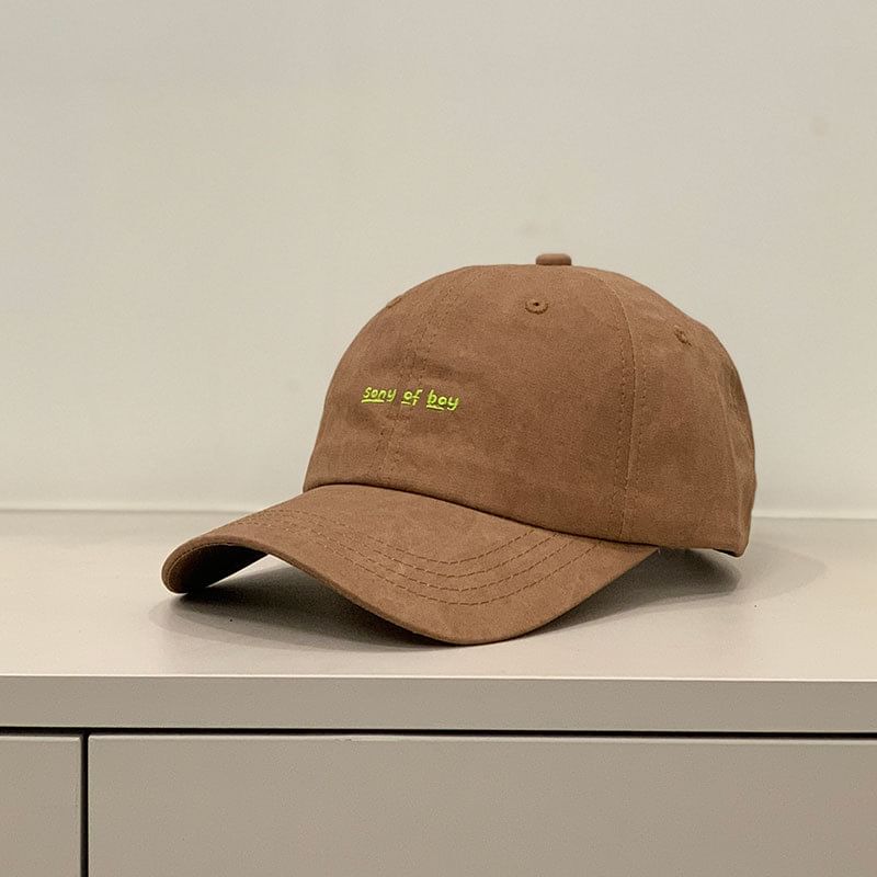 Letter Embroidered Cap