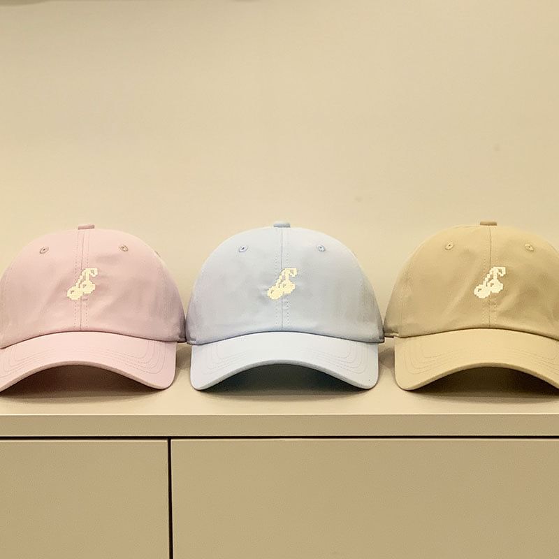 Cap Cherry Embroidered