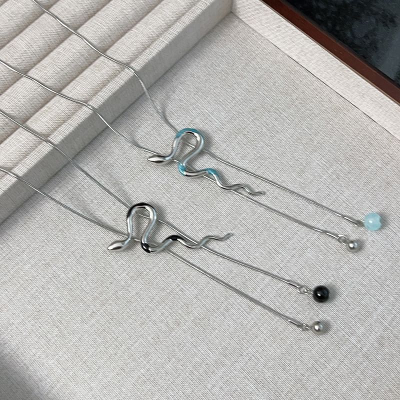 Pendant Alloy Lariat Snake Necklace