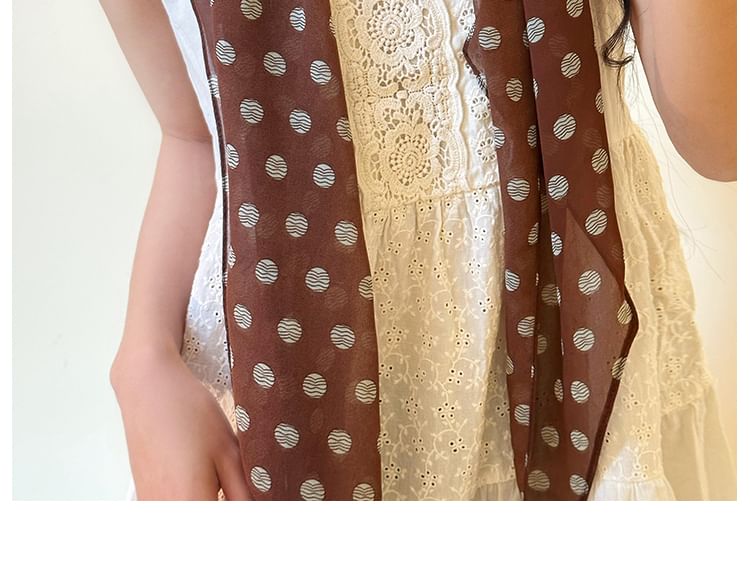 Polka Scarf Dot Narrow