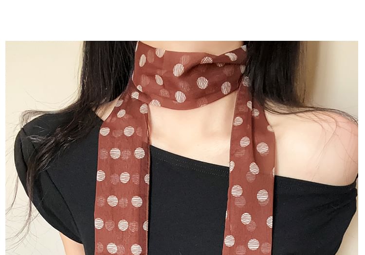 Polka Scarf Dot Narrow